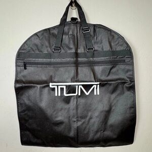 TUMI Bi-Fold Black Fabric Packable Garment Bag Foldable Handles Weekend Travel